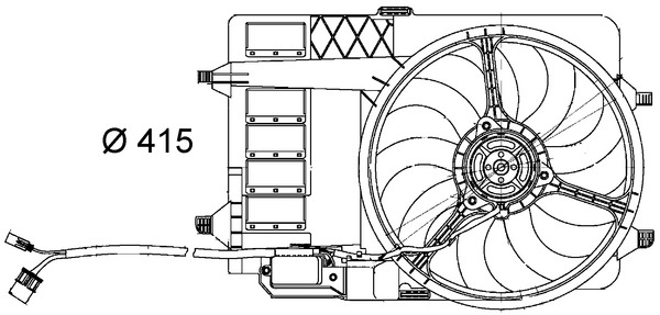 Ventilatorwiel-motorkoeling Mahle Original CFF 29 000S