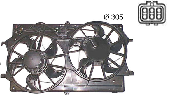 Ventilatorwiel-motorkoeling Mahle Original CFF 375 000S