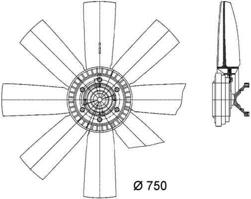Mahle Original Ventilatorwiel-motorkoeling CFF 429 000P