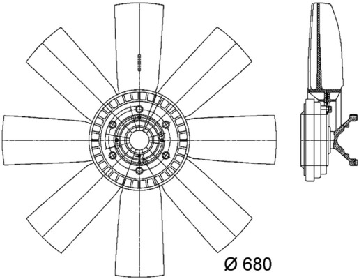 Mahle Original Ventilatorwiel-motorkoeling CFF 430 000P