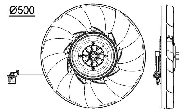 Mahle Original Ventilatorwiel-motorkoeling CFF 475 000P