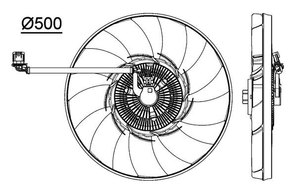 Mahle Original Ventilatorwiel-motorkoeling CFF 476 000P