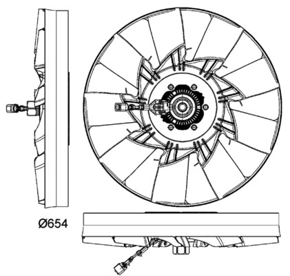 Mahle Original Ventilatorwiel-motorkoeling CFF 478 000P