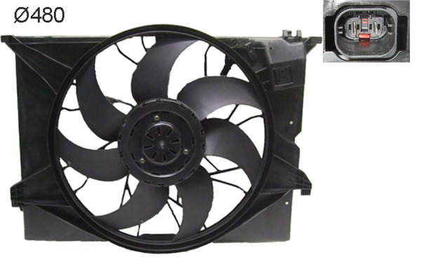 Ventilatorwiel-motorkoeling Mahle Original CFF 486 000S