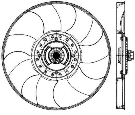 Mahle Original Ventilatorwiel-motorkoeling CFF 489 000P