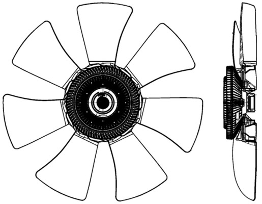 Mahle Original Ventilatorwiel-motorkoeling CFF 491 000P