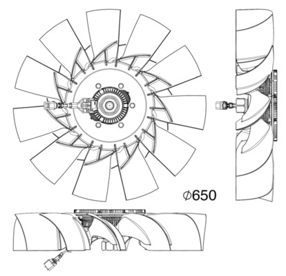 Mahle Original Ventilatorwiel-motorkoeling CFF 507 000P