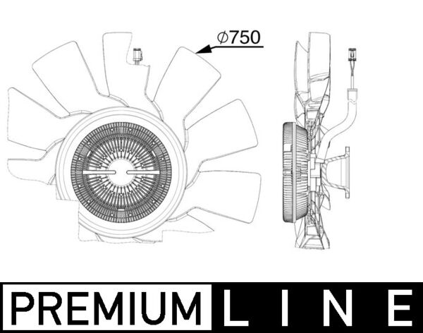 Mahle Original Ventilatorwiel-motorkoeling CFF 515 000P