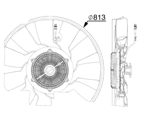 Mahle Original Ventilatorwiel-motorkoeling CFF 521 000P