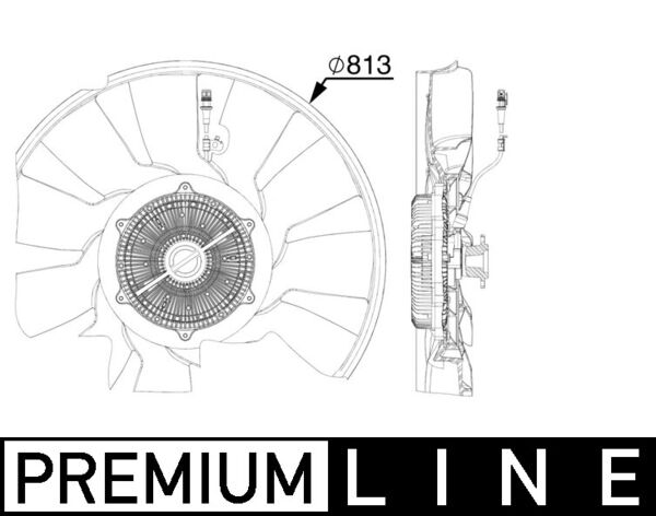 Mahle Original Ventilatorwiel-motorkoeling CFF 521 000P