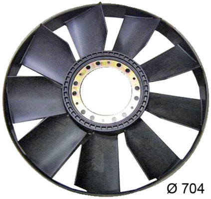 Mahle Original Ventilatorwiel-motorkoeling CFW 51 000P