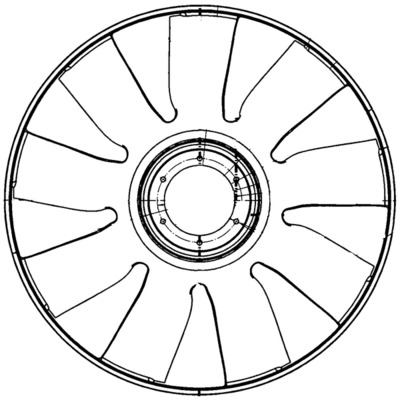 Mahle Original Ventilatorwiel-motorkoeling CFW 72 000P