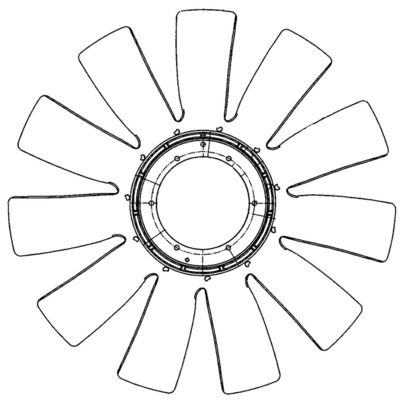 Mahle Original Ventilatorwiel-motorkoeling CFW 75 000P