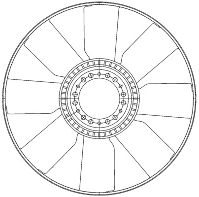 Mahle Original Ventilatorwiel-motorkoeling CFW 79 000P