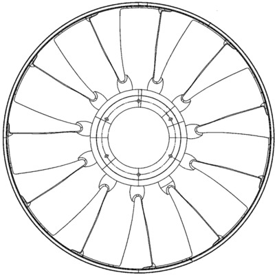 Mahle Original Ventilatorwiel-motorkoeling CFW 80 000P