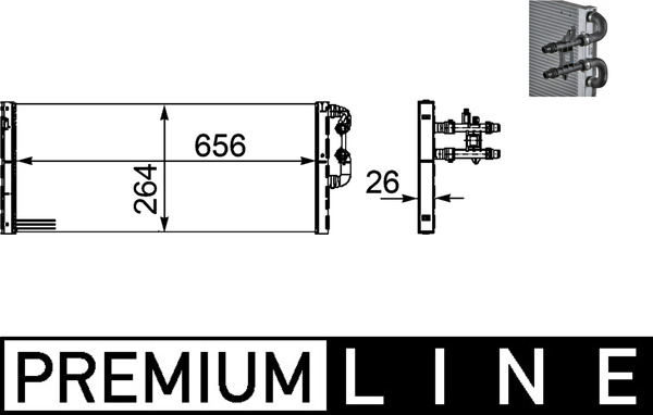 Mahle Original Interkoeler CIR 18 000P