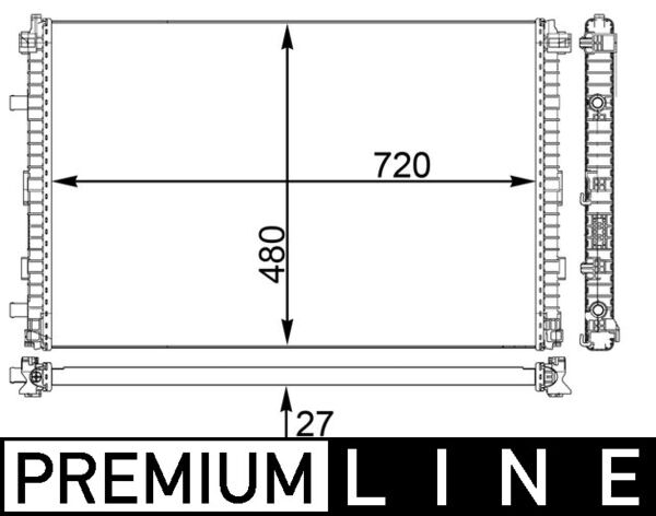 Mahle Original Interkoeler CIR 24 000P