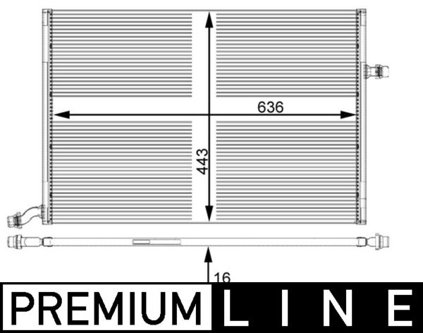 Mahle Original Interkoeler CIR 25 000P