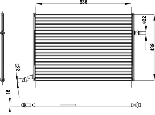 Mahle Original Interkoeler CIR 26 000P