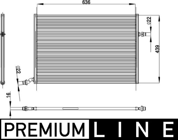 Mahle Original Interkoeler CIR 26 000P