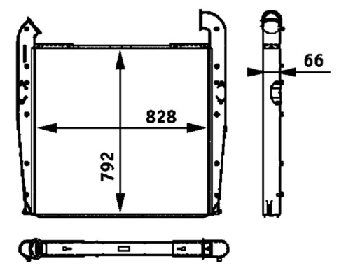 Mahle Original Interkoeler CI 100 000P