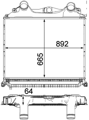 Mahle Original Interkoeler CI 121 000P