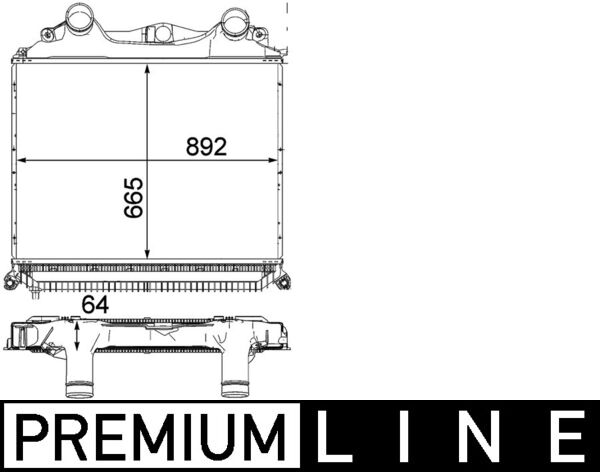 Mahle Original Interkoeler CI 121 000P