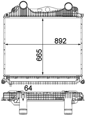 Mahle Original Interkoeler CI 123 000P