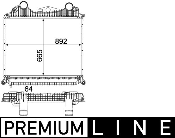 Mahle Original Interkoeler CI 123 000P