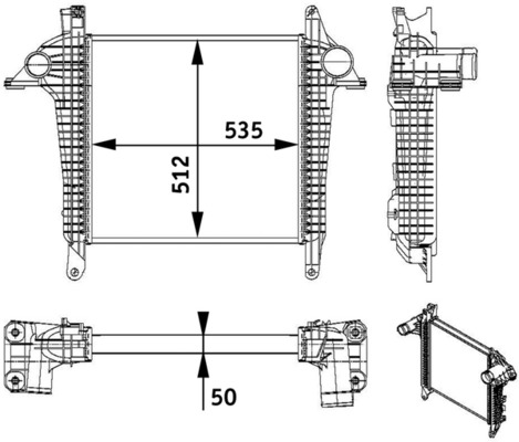 Mahle Original Interkoeler CI 136 000P