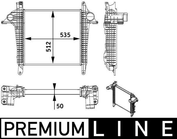 Mahle Original Interkoeler CI 136 000P