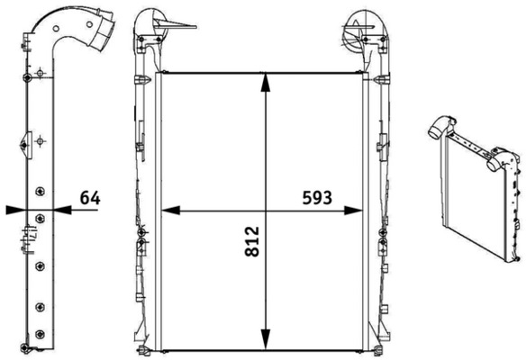 Mahle Original Interkoeler CI 137 000P