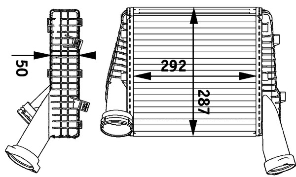 Mahle Original Interkoeler CI 141 000P