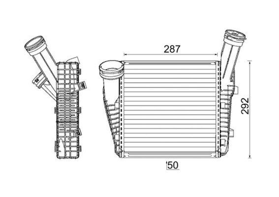 Mahle Original Interkoeler CI 142 000P