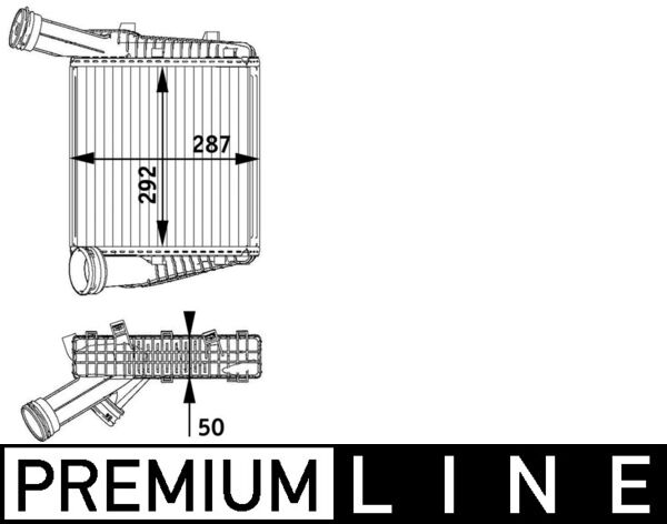 Mahle Original Interkoeler CI 142 000P