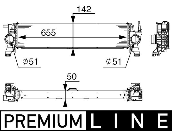 Mahle Original Interkoeler CI 153 000P