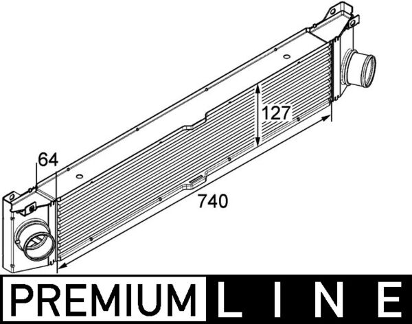 Mahle Original Interkoeler CI 158 000P