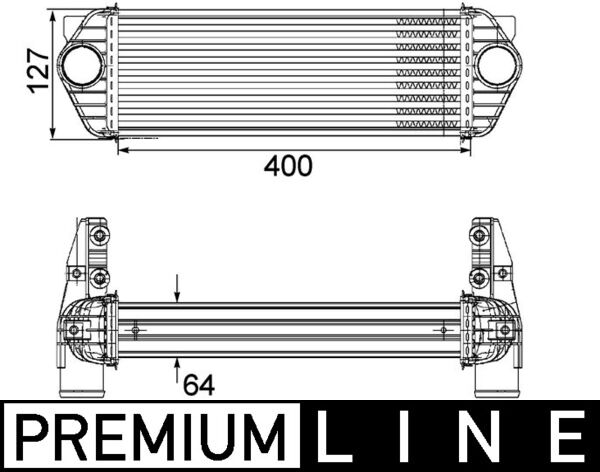 Mahle Original Interkoeler CI 168 000P