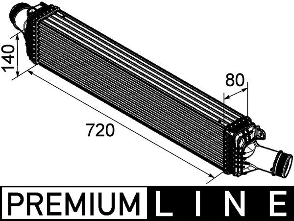 Mahle Original Interkoeler CI 169 000P