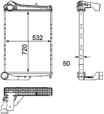 Mahle Original Interkoeler CI 182 000P