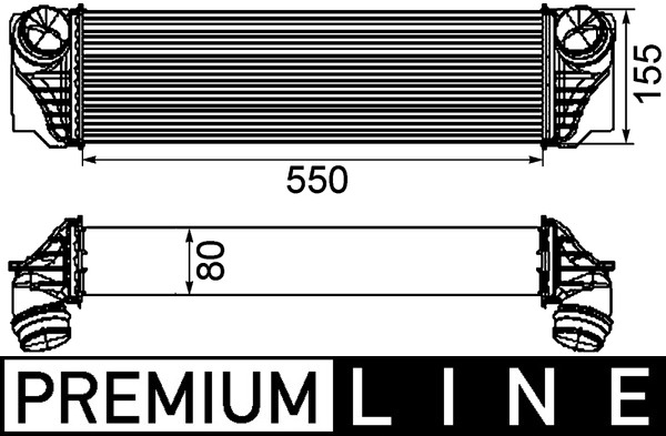 Mahle Original Interkoeler CI 184 000P