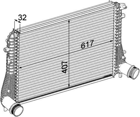 Mahle Original Interkoeler CI 207 000P