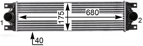 Mahle Original Interkoeler CI 20 000P