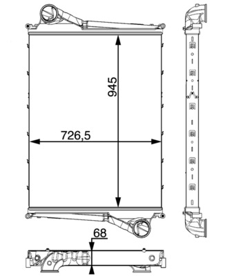 Mahle Original Interkoeler CI 215 000P
