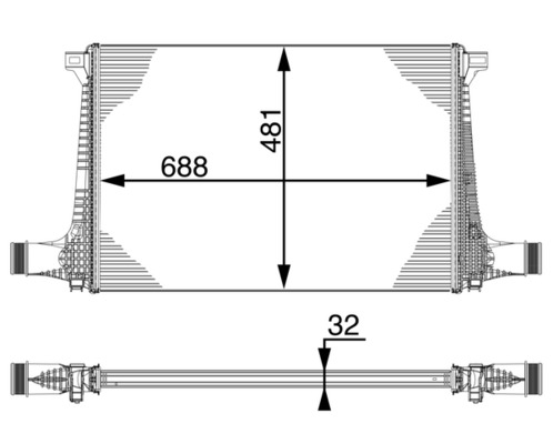 Mahle Original Interkoeler CI 220 000P