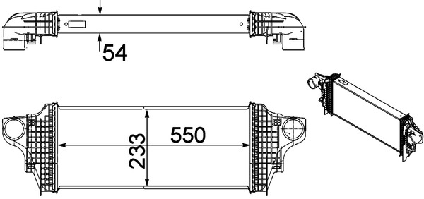 Mahle Original Interkoeler CI 238 000P