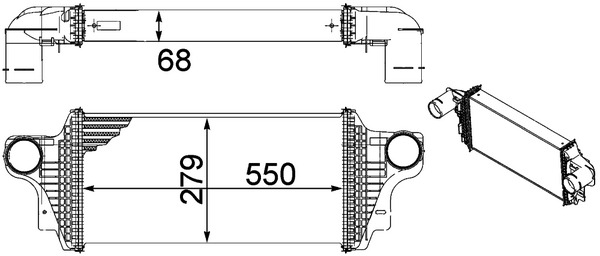 Mahle Original Interkoeler CI 239 000P
