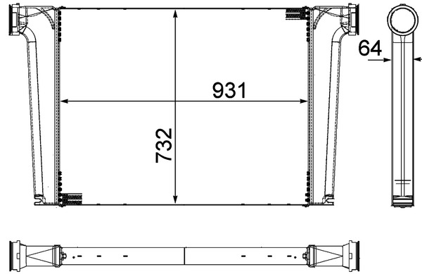 Mahle Original Interkoeler CI 241 000P