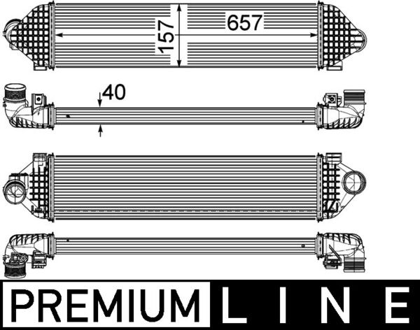 Mahle Original Interkoeler CI 248 000P