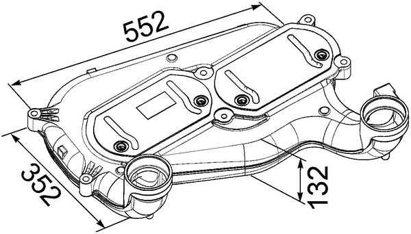 Mahle Original Interkoeler CI 251 000P